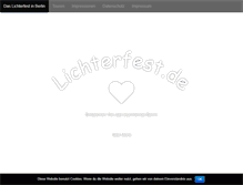 Tablet Screenshot of lichterfest.de